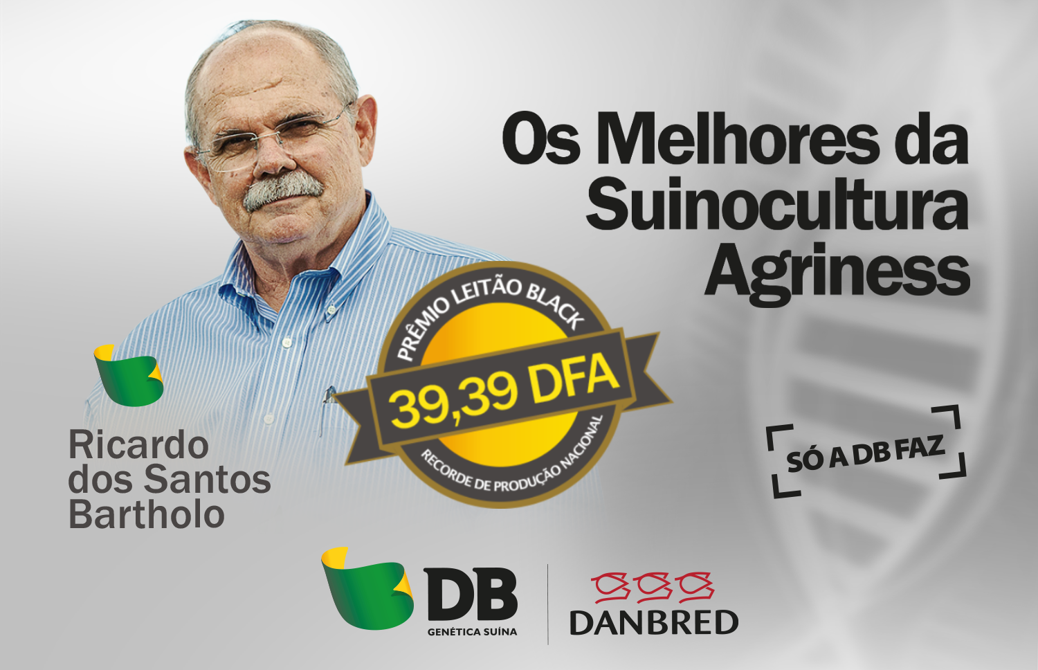DB-DanBred conquista 75% dos prêmios no Melhores da Suinocultura Agriness do Brasil.